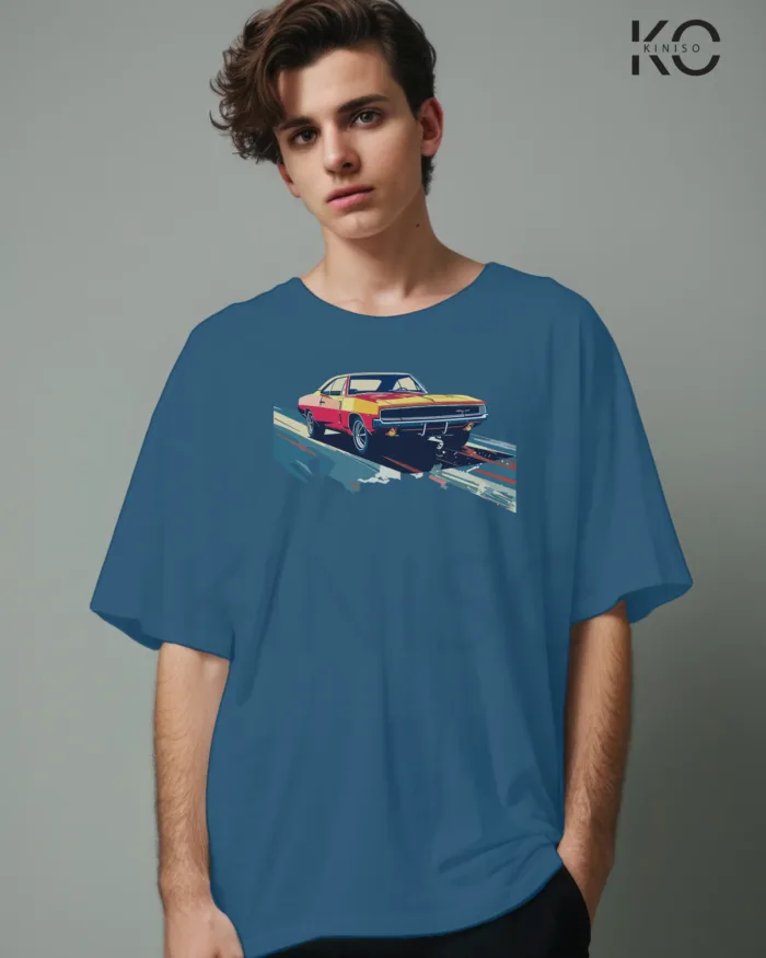 Car themed printed t-shirts with low ride design for men - Image 8